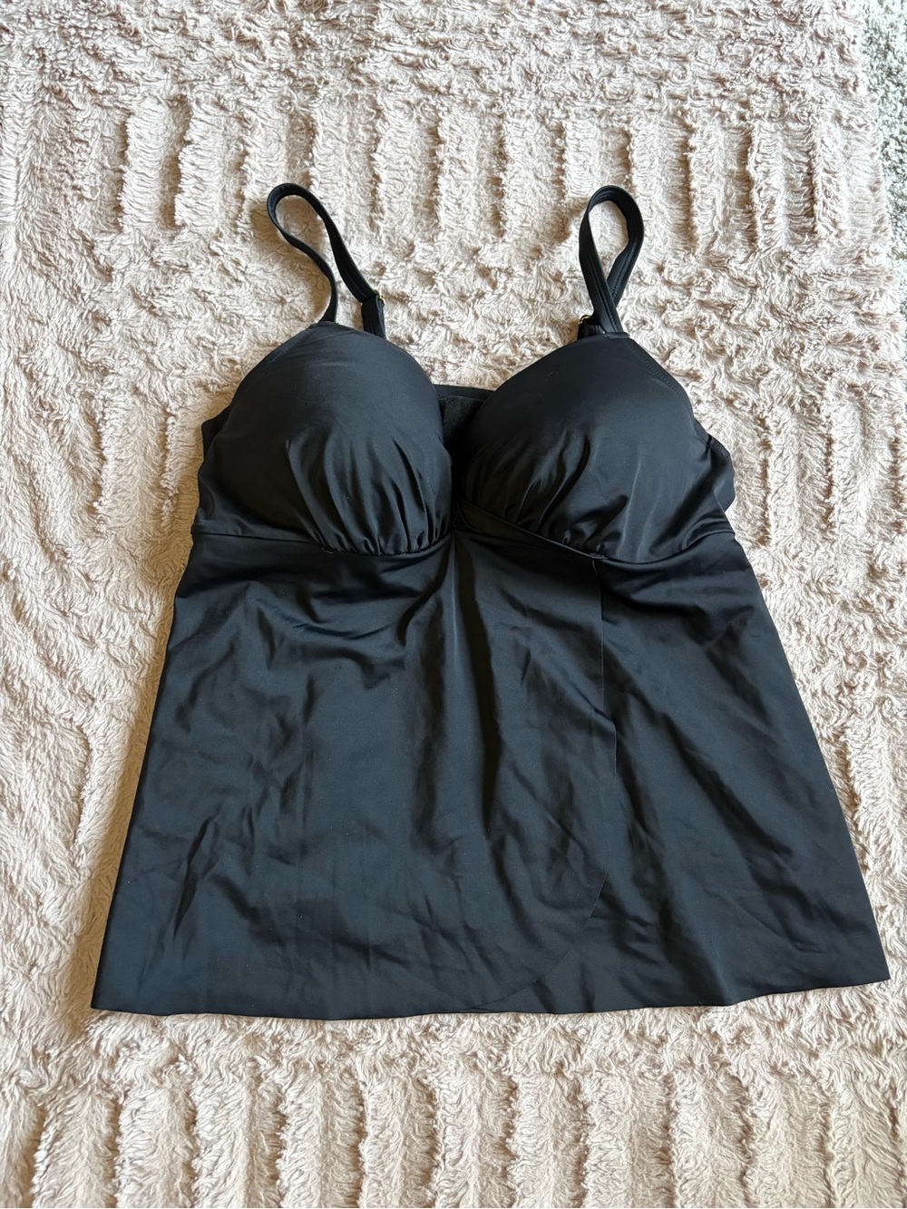 Swimsuits For All Black Flyaway Swim Top